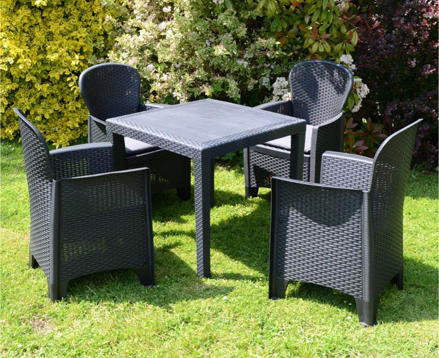 Curlo Gartentisch 79x79 cm Anthrazit