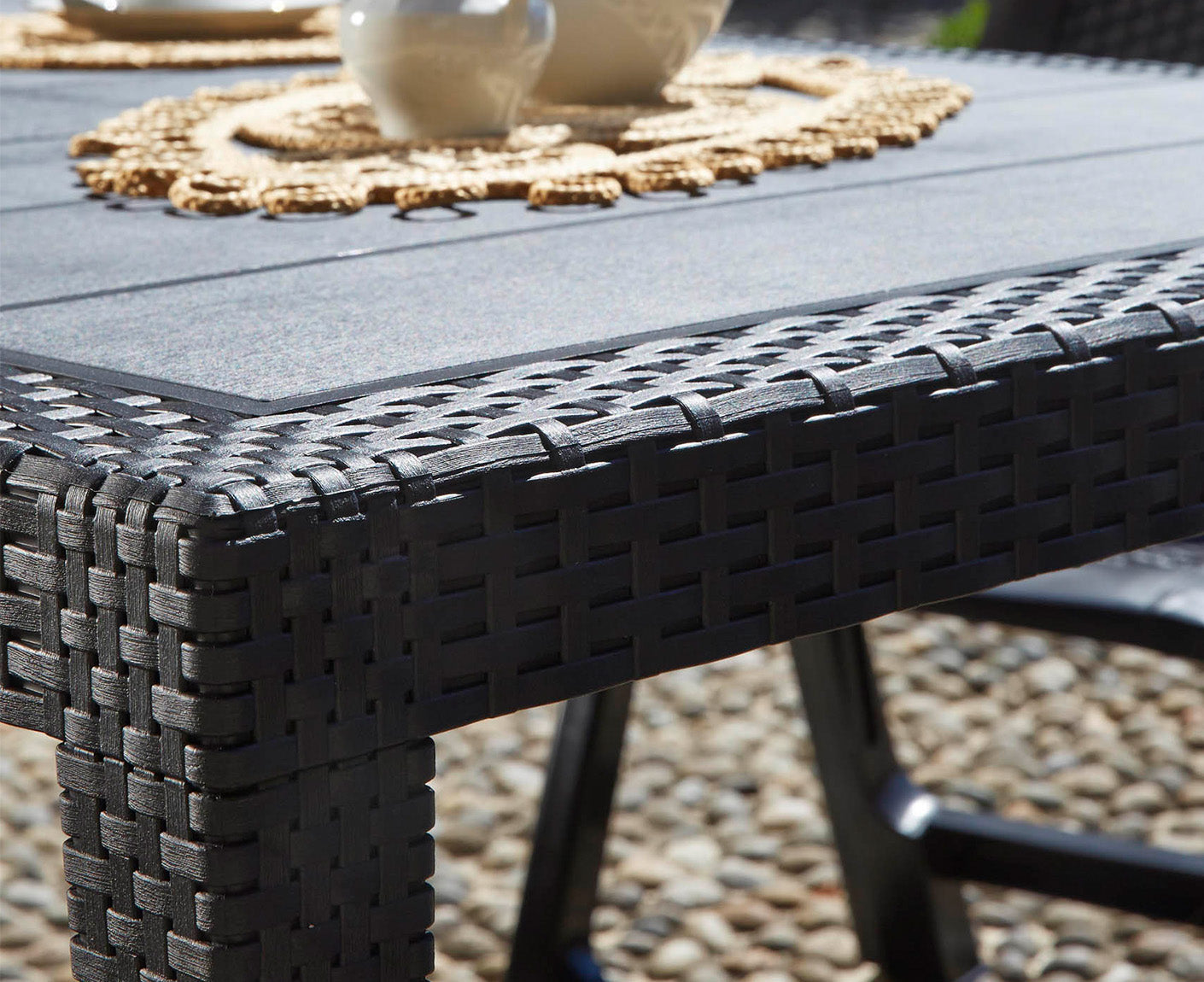 Curlo Gartentisch 79x79 cm Anthrazit