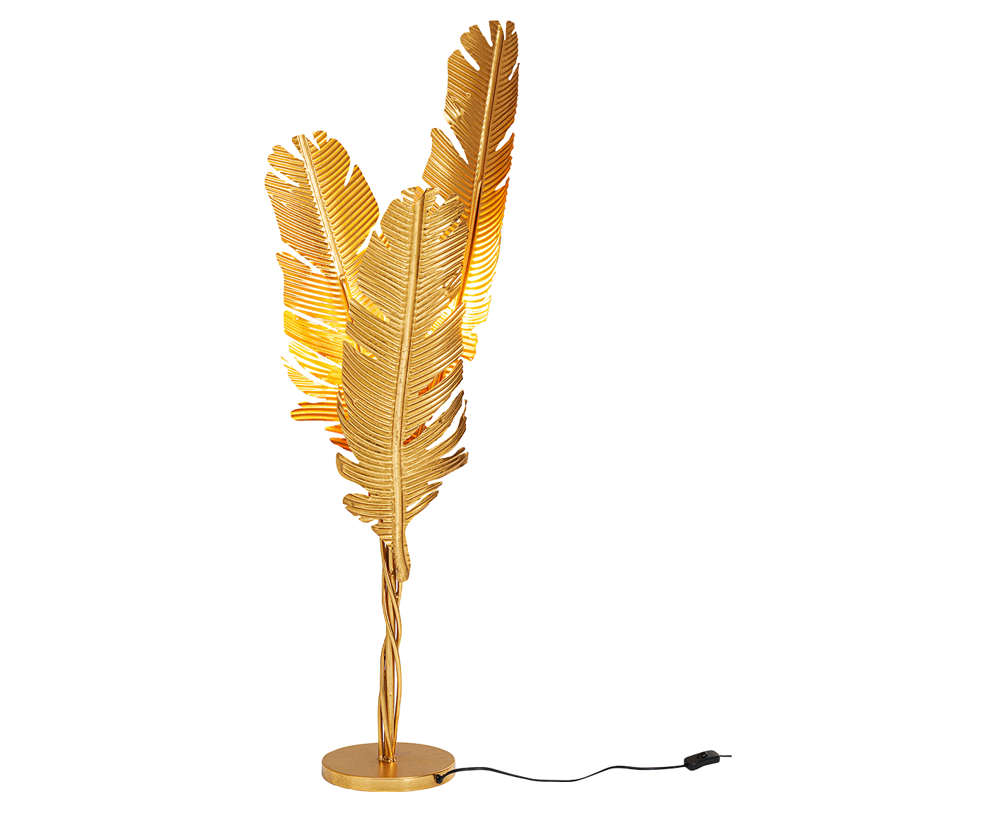 Stehlampe Leselampe Stehleuchte Akile 123 cm Gold