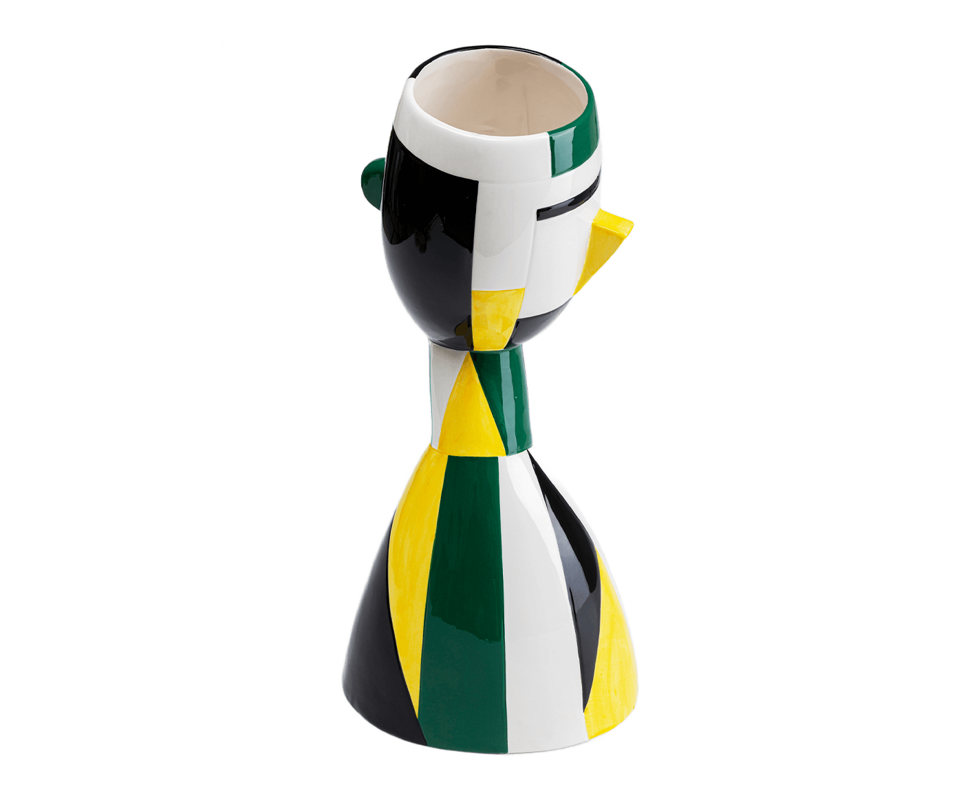 Vase Blumenvase Dekovase Happy Face 43cm, Bunt