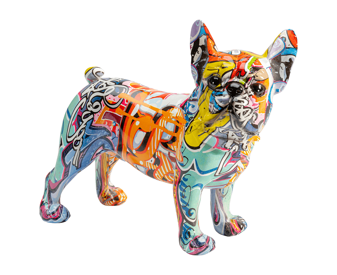 Deko Figur Grafitti Dog 24 cm