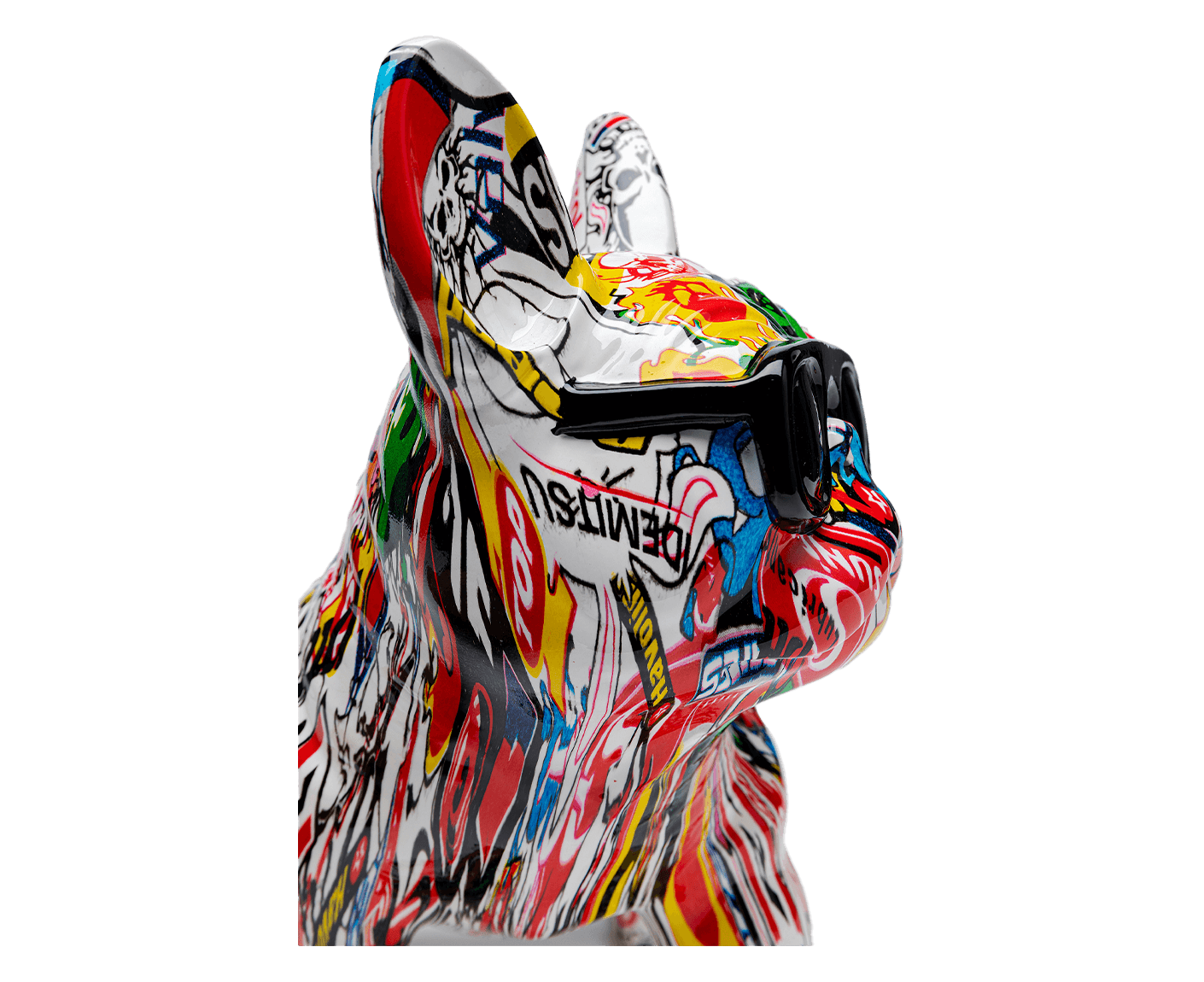 Deko Figur Comic Dog Glasses 25 cm