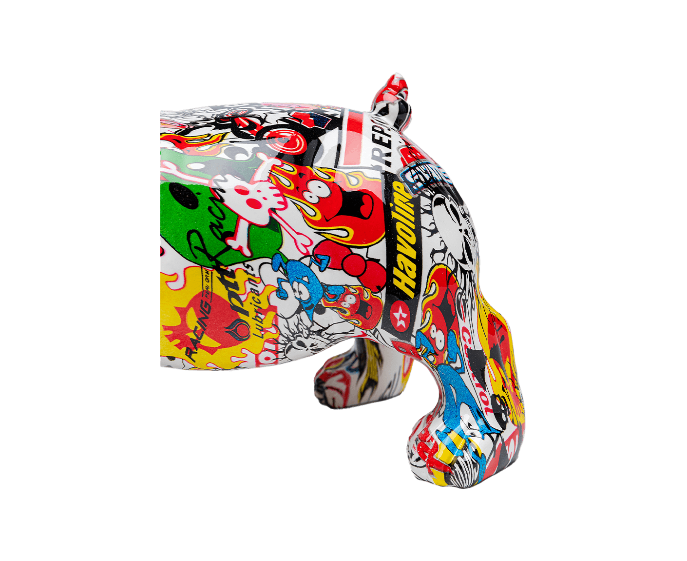 Deko Figur Comic Dog Glasses 25 cm