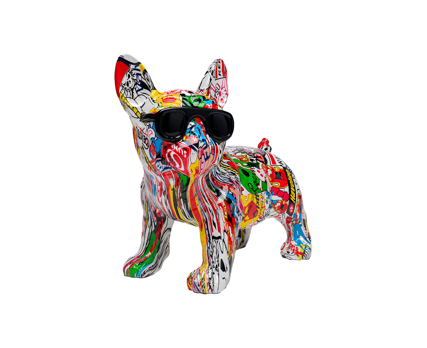Deko Figur Comic Dog Glasses 25 cm