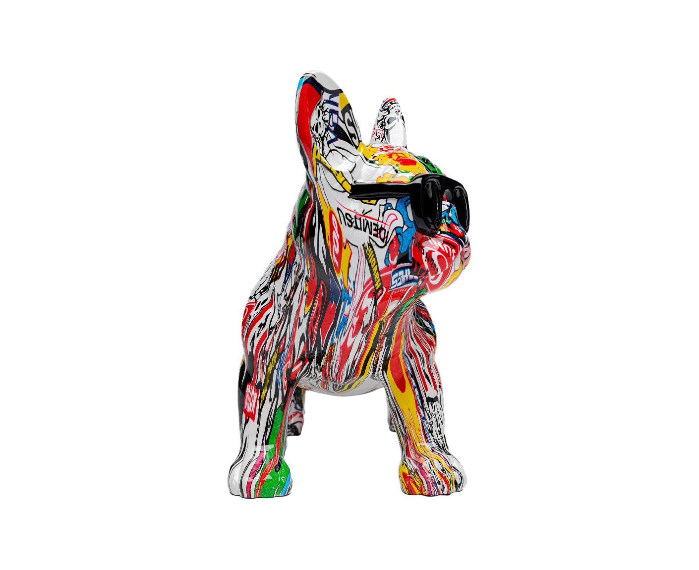 Deko Figur Comic Dog Glasses 25 cm