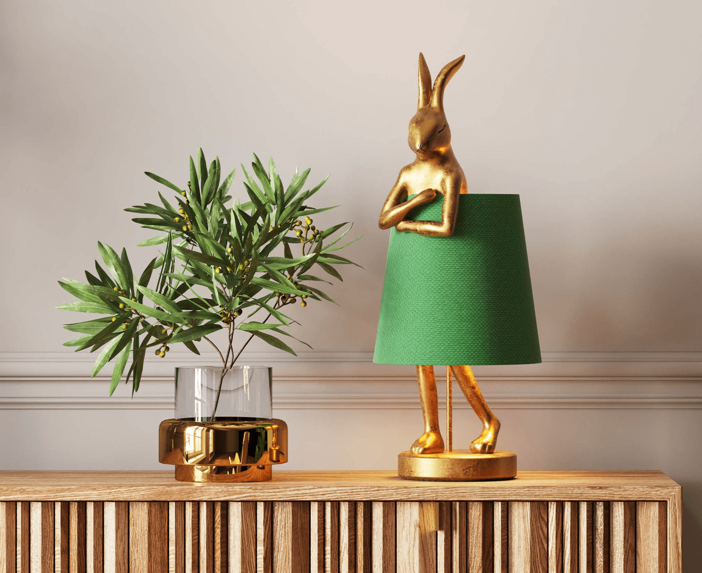 Tischlampe Designerlampe Tischleuchte Animal Rabbit 50 cm