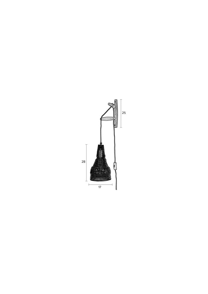 Alen Wandlampe Braun