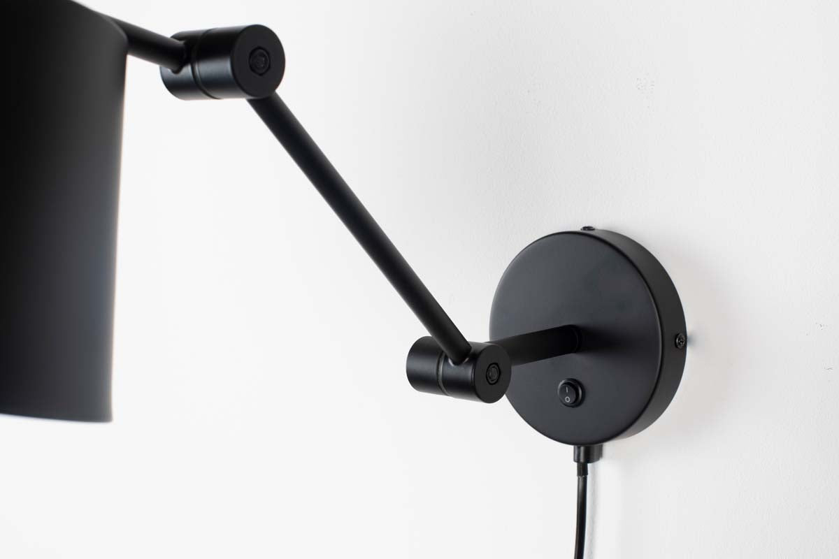 Hajo Wandlampe E27 Schwarz