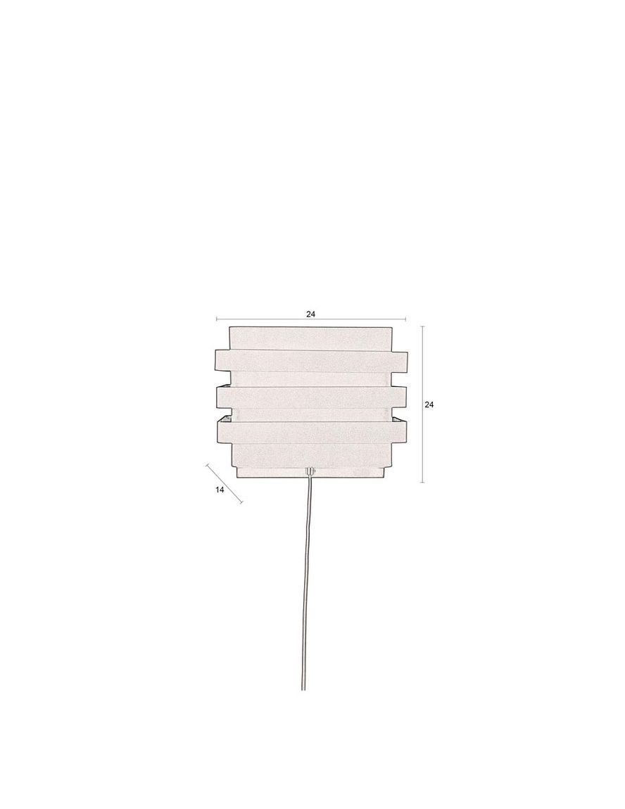 Dumont Brass Wandlampe Gold