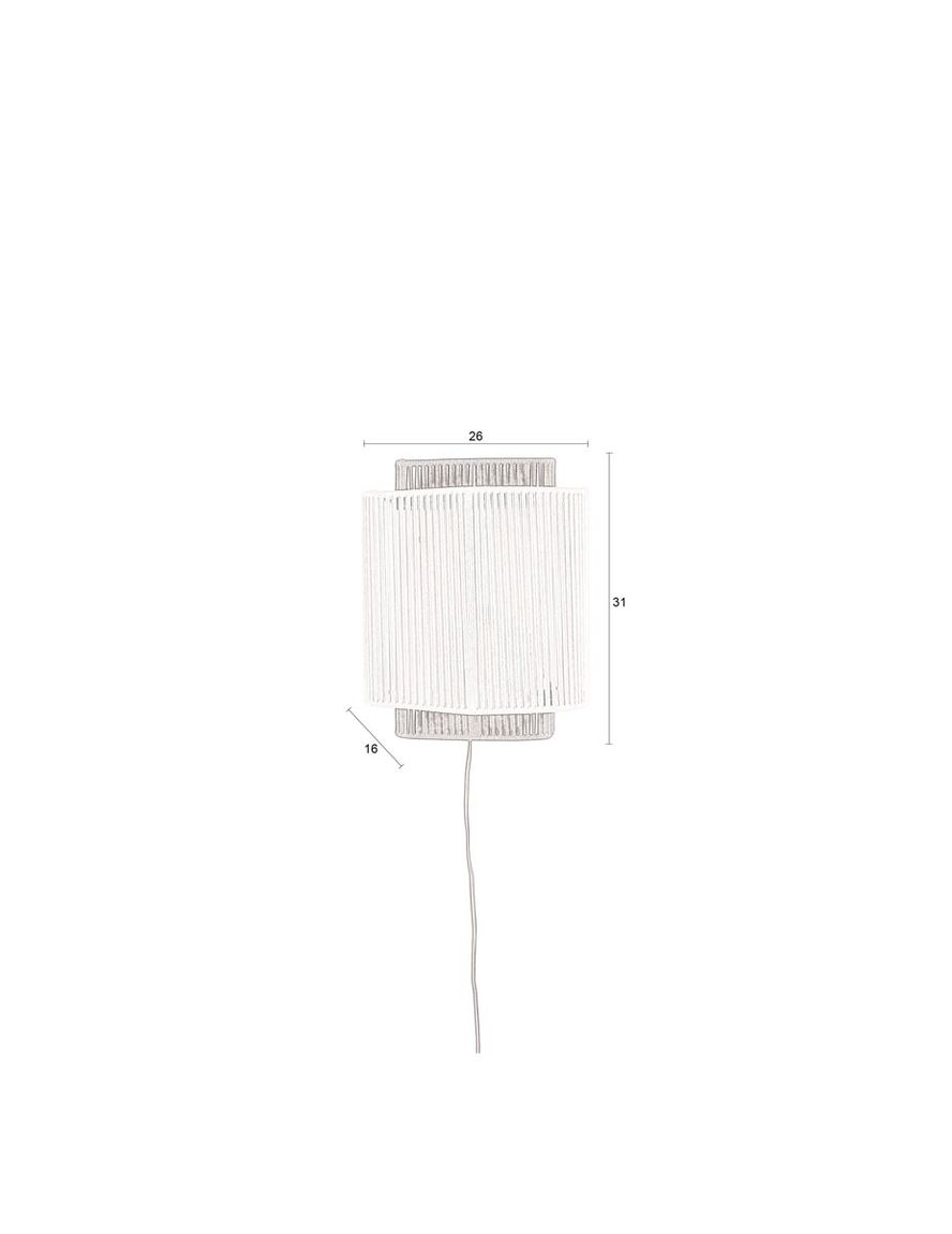 Elon Wandlampe Beige