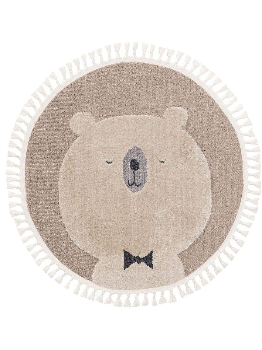 Kinderteppich Momo Ø 120 cm rund Beige