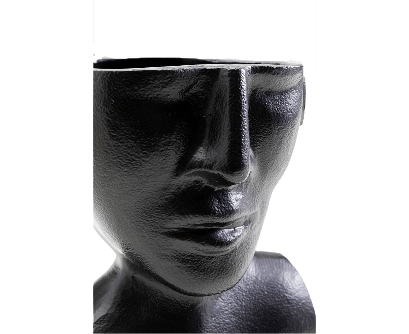 Vase Blumenvase Dekoschale Dekovase Rostro Schwarz 17 cm