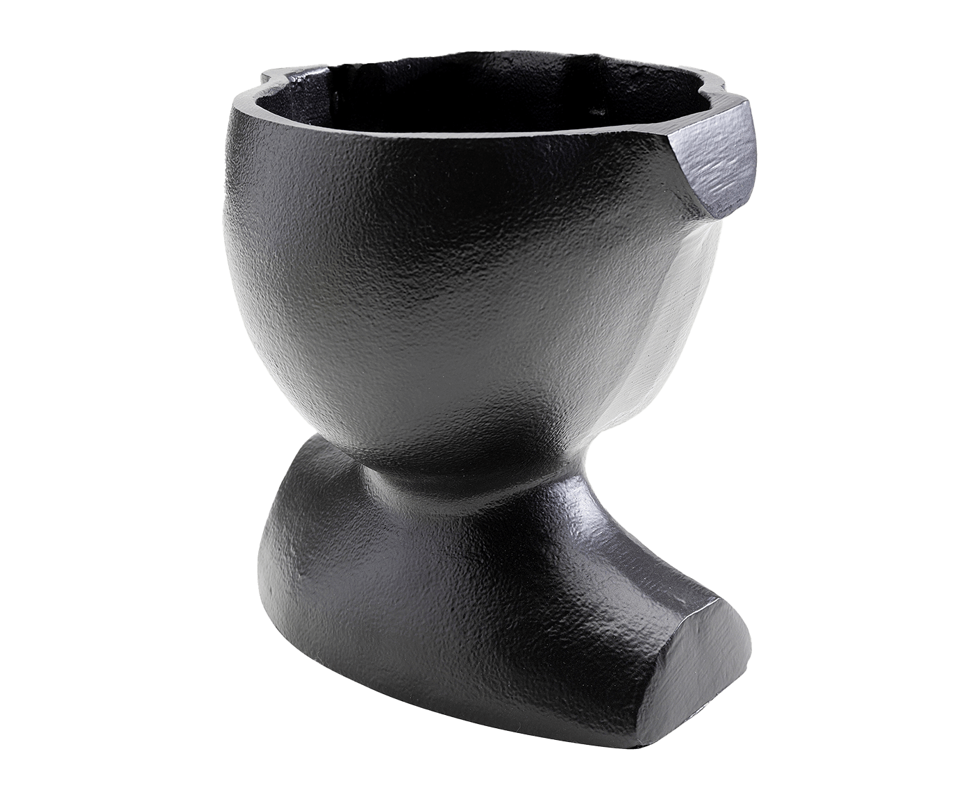 Vase Blumenvase Dekoschale Dekovase Rostro Schwarz 17 cm