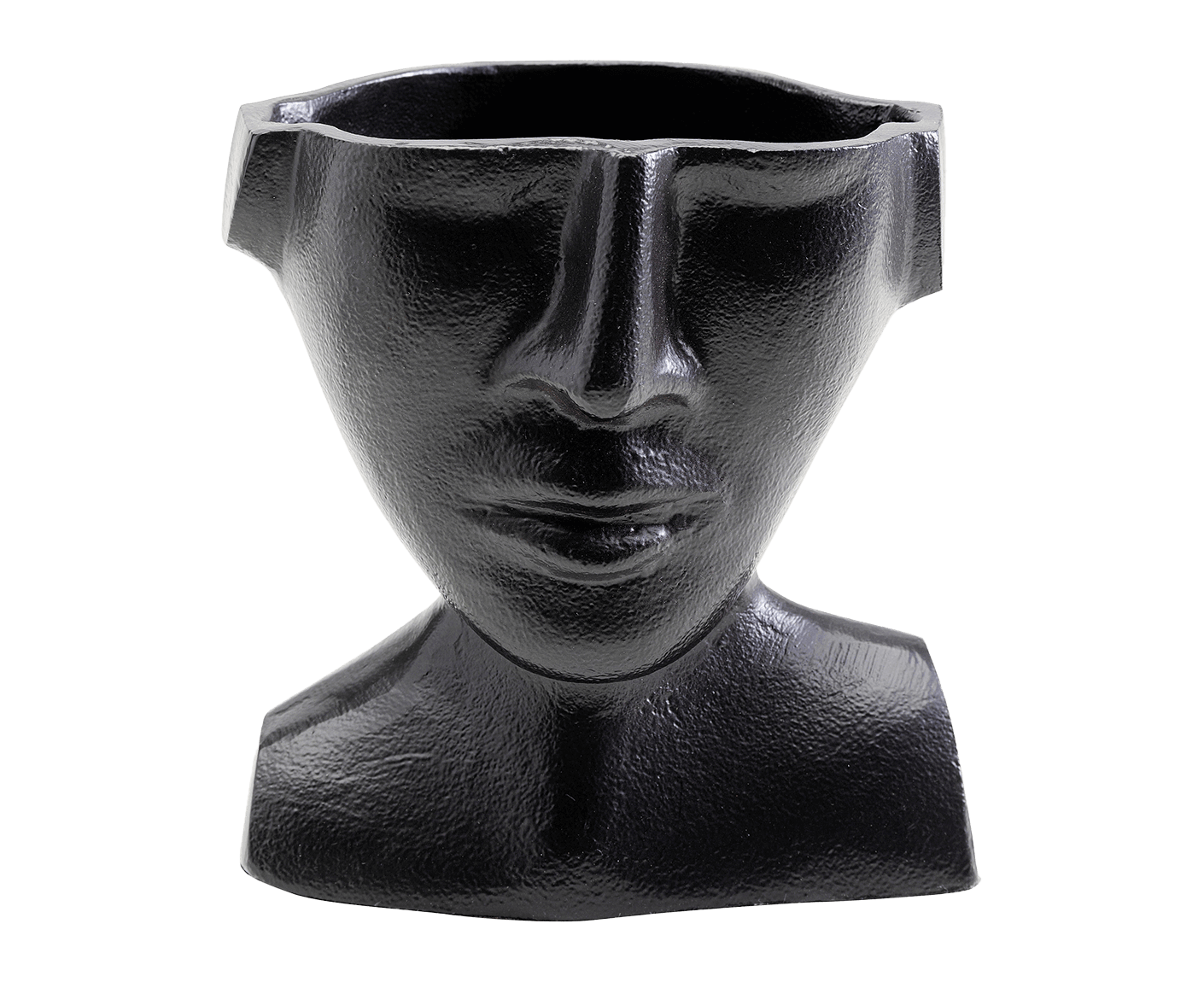 Vase Blumenvase Dekoschale Dekovase Rostro Schwarz 17 cm