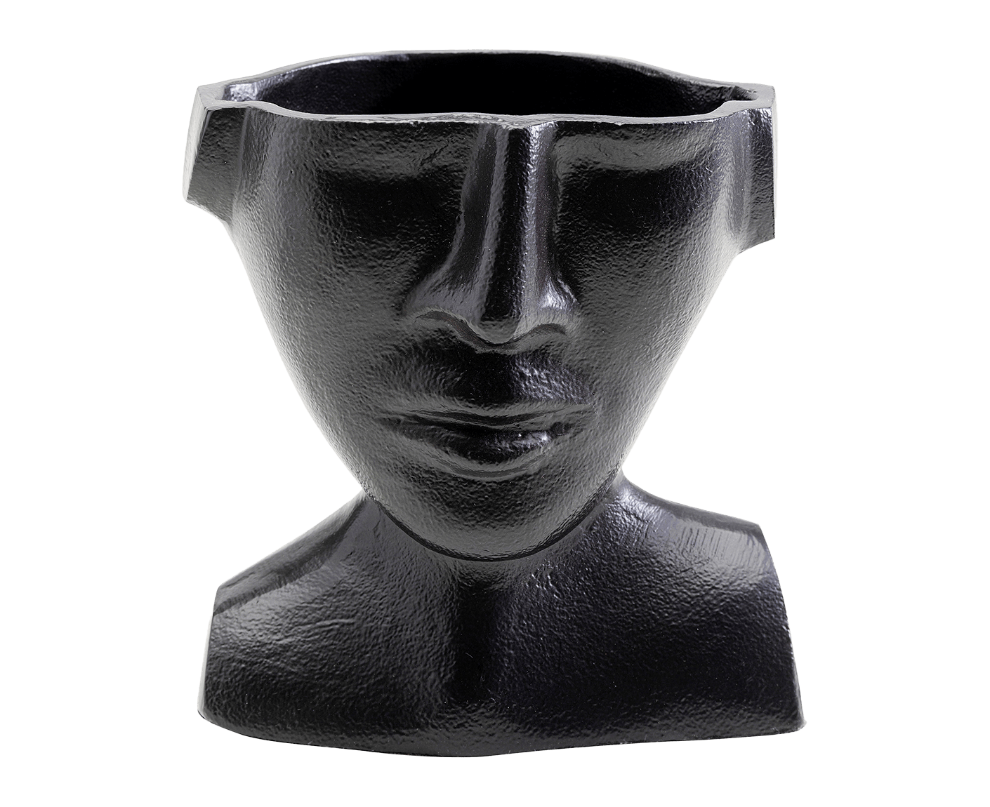 Vase Blumenvase Dekoschale Dekovase Rostro Schwarz 17 cm