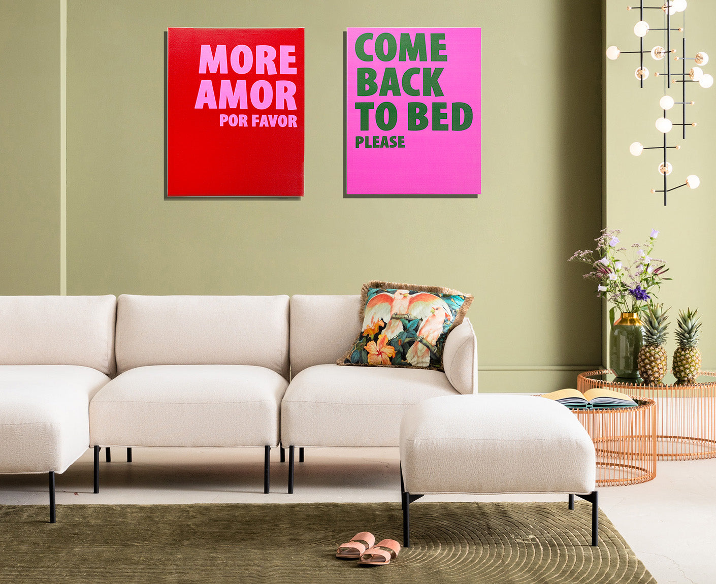 Gerahmtes Bild Come Back To Bed 40x50 cm