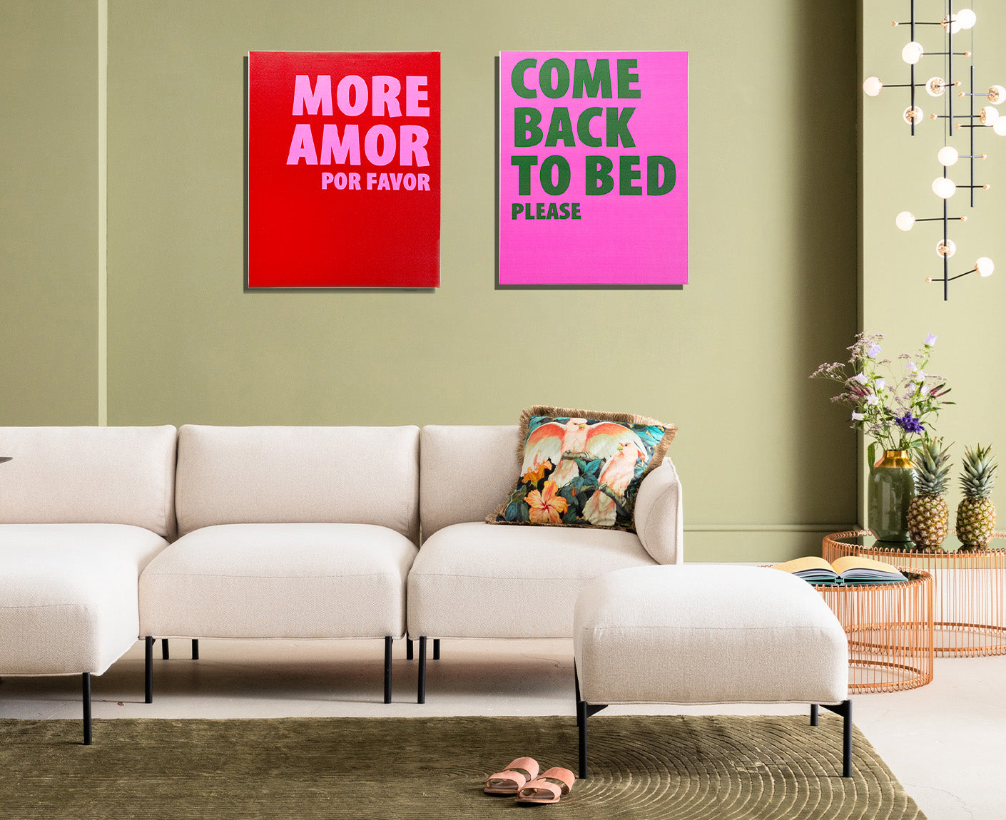 Gerahmtes Bild More Amor 40x50 cm