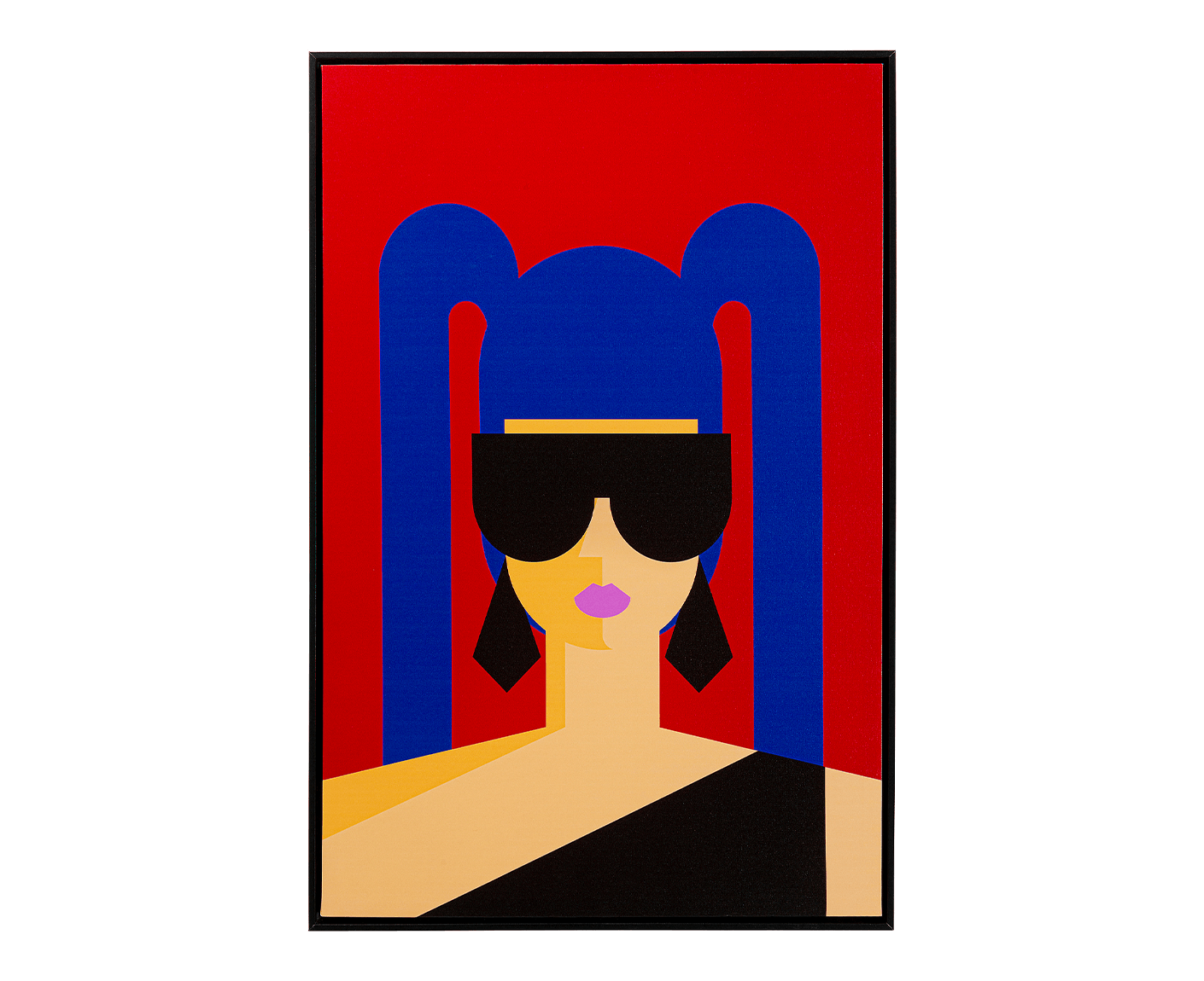 Gerahmtes Bild Party Girl 60x90 cm