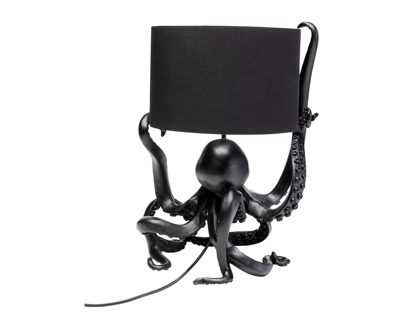 Tischlampe Designerlampe Tischleuchte Octopus 47 cm Schwarz