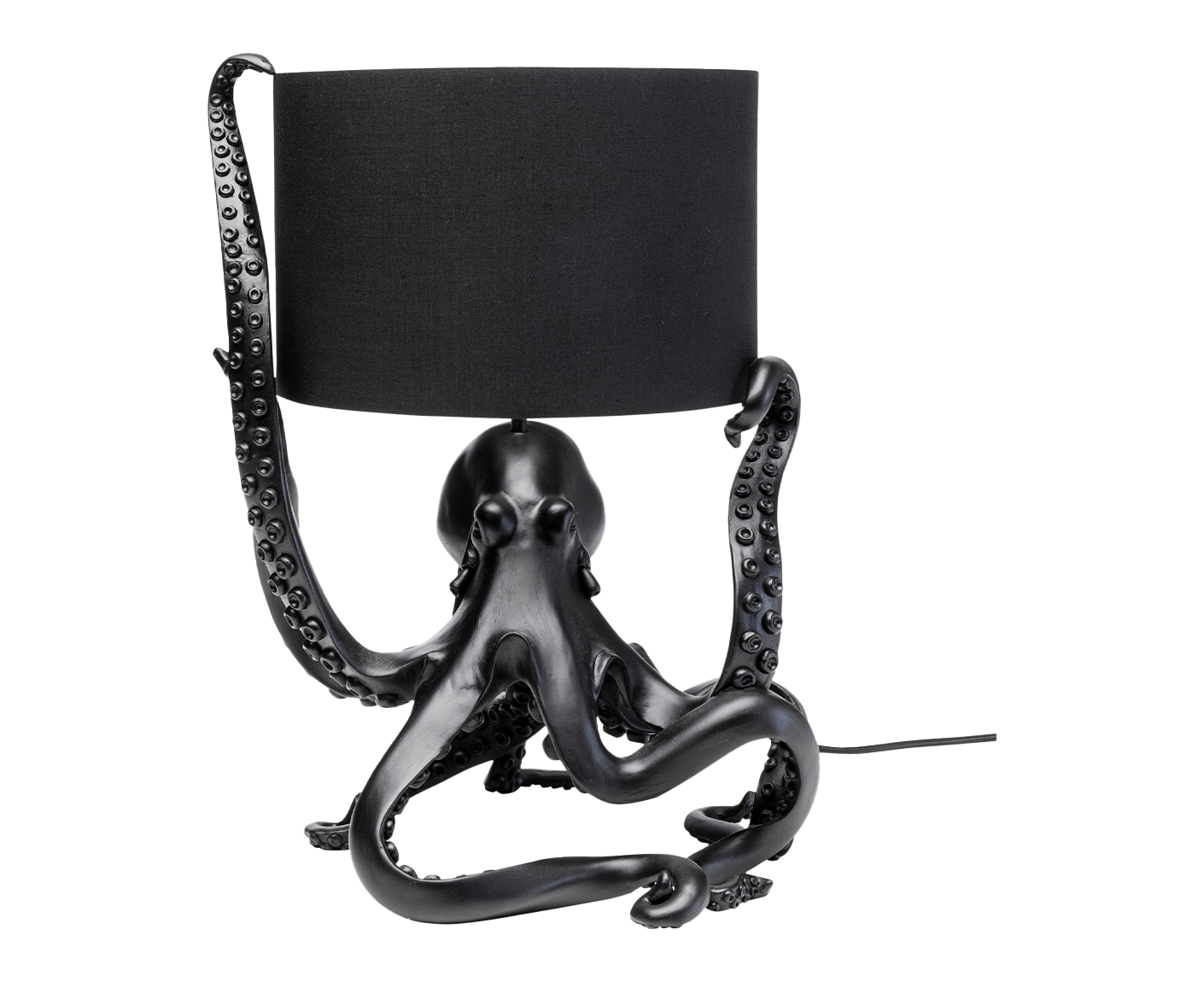 Tischlampe Designerlampe Tischleuchte Octopus 47 cm Schwarz
