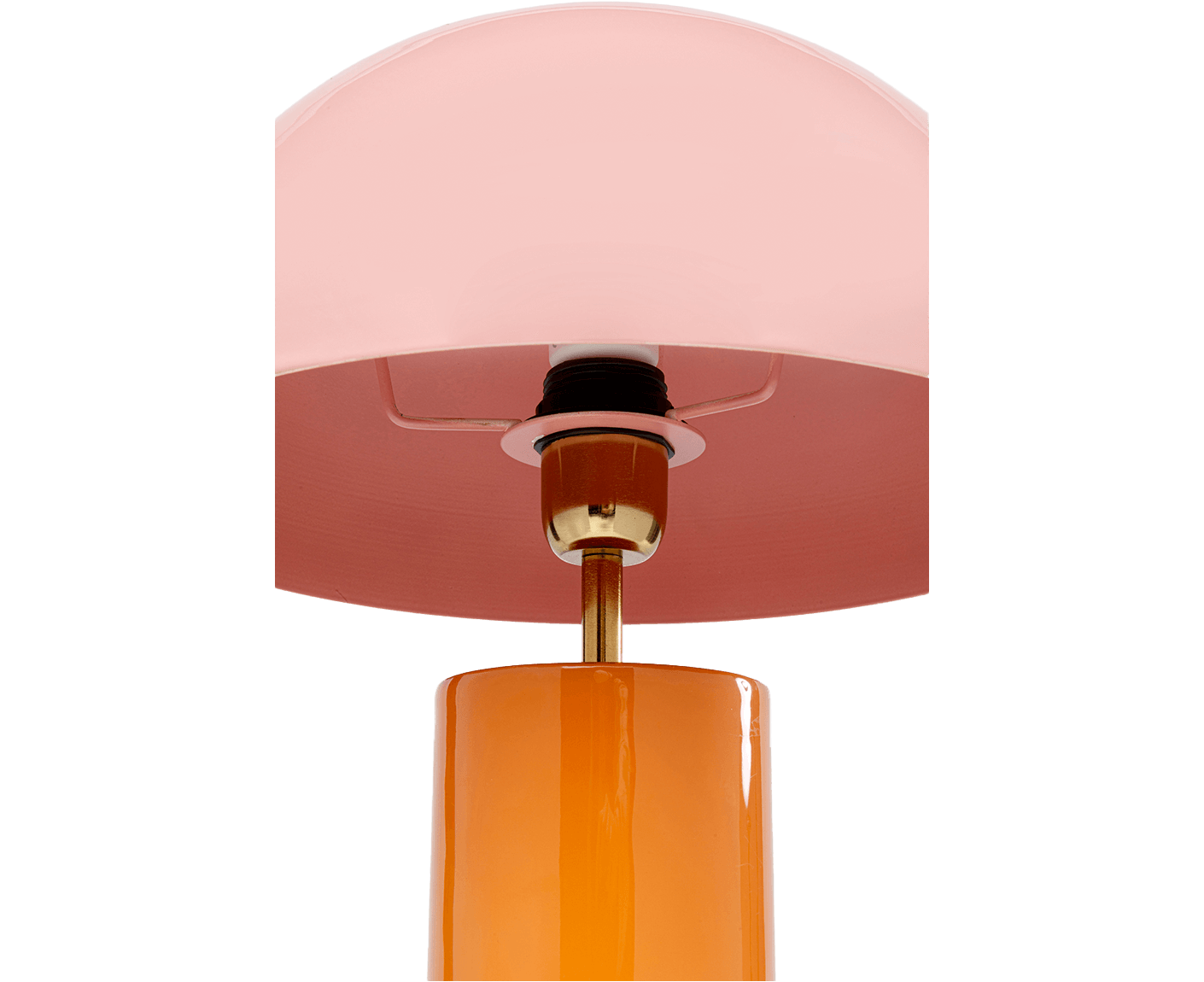 Tischlampe Designerlampe Tischleuchte Josy 51 cm, Pink / Orange