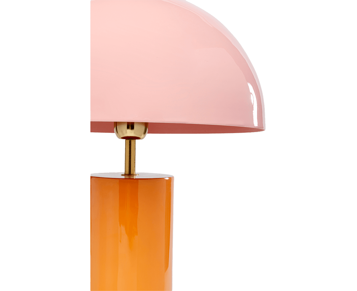 Tischlampe Designerlampe Tischleuchte Josy 51 cm, Pink / Orange