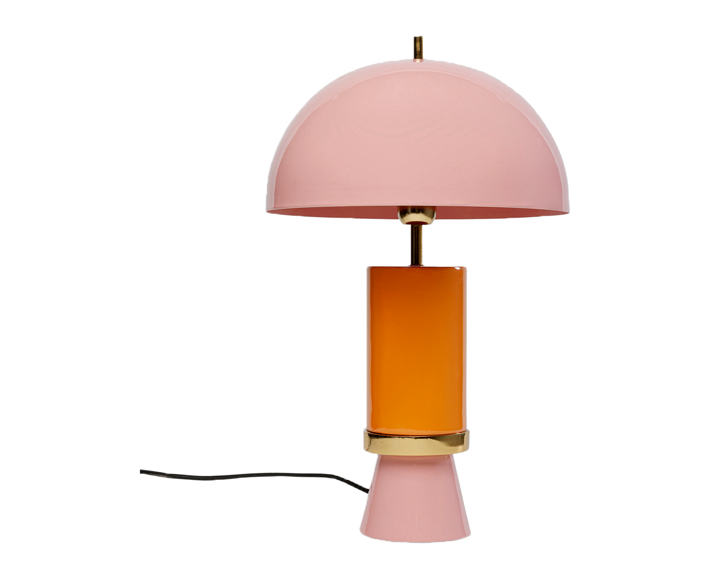 Tischlampe Designerlampe Tischleuchte Josy 51 cm, Pink / Orange