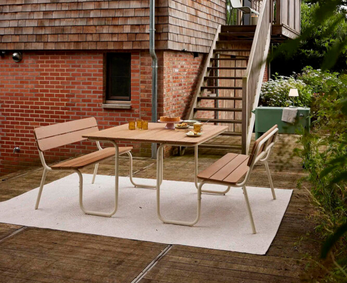 Soullmate Picknick Set 242x120 cm Beige / Polywood