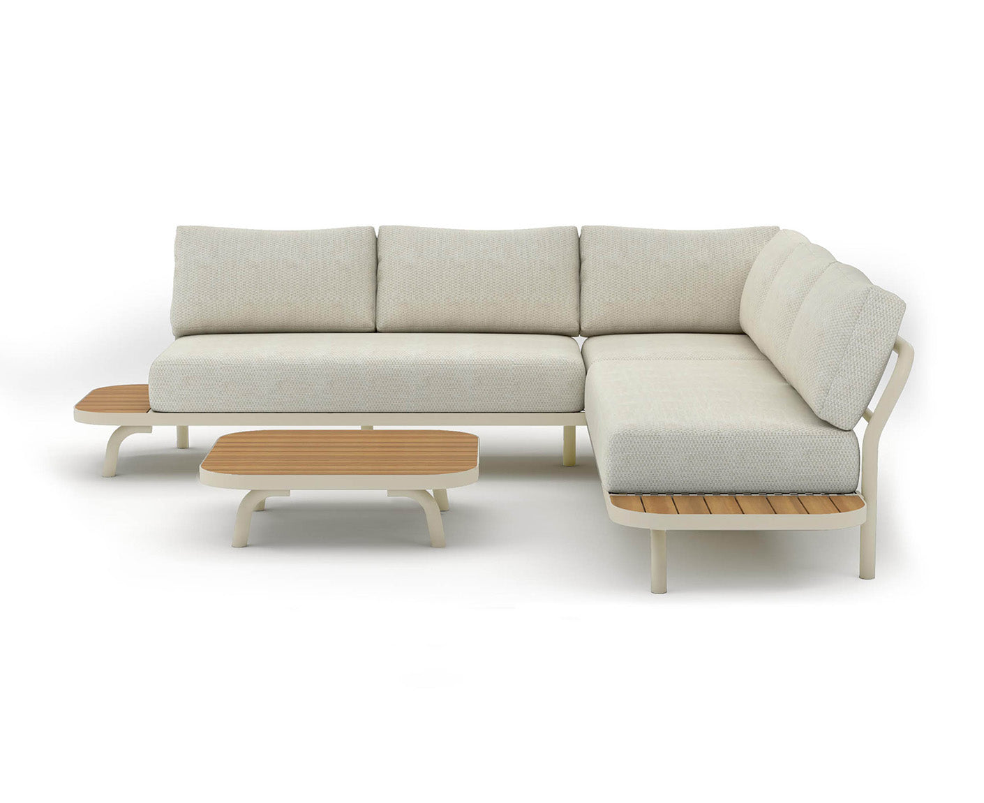 Paros Gartenlounge 250x245 cm Teakholz