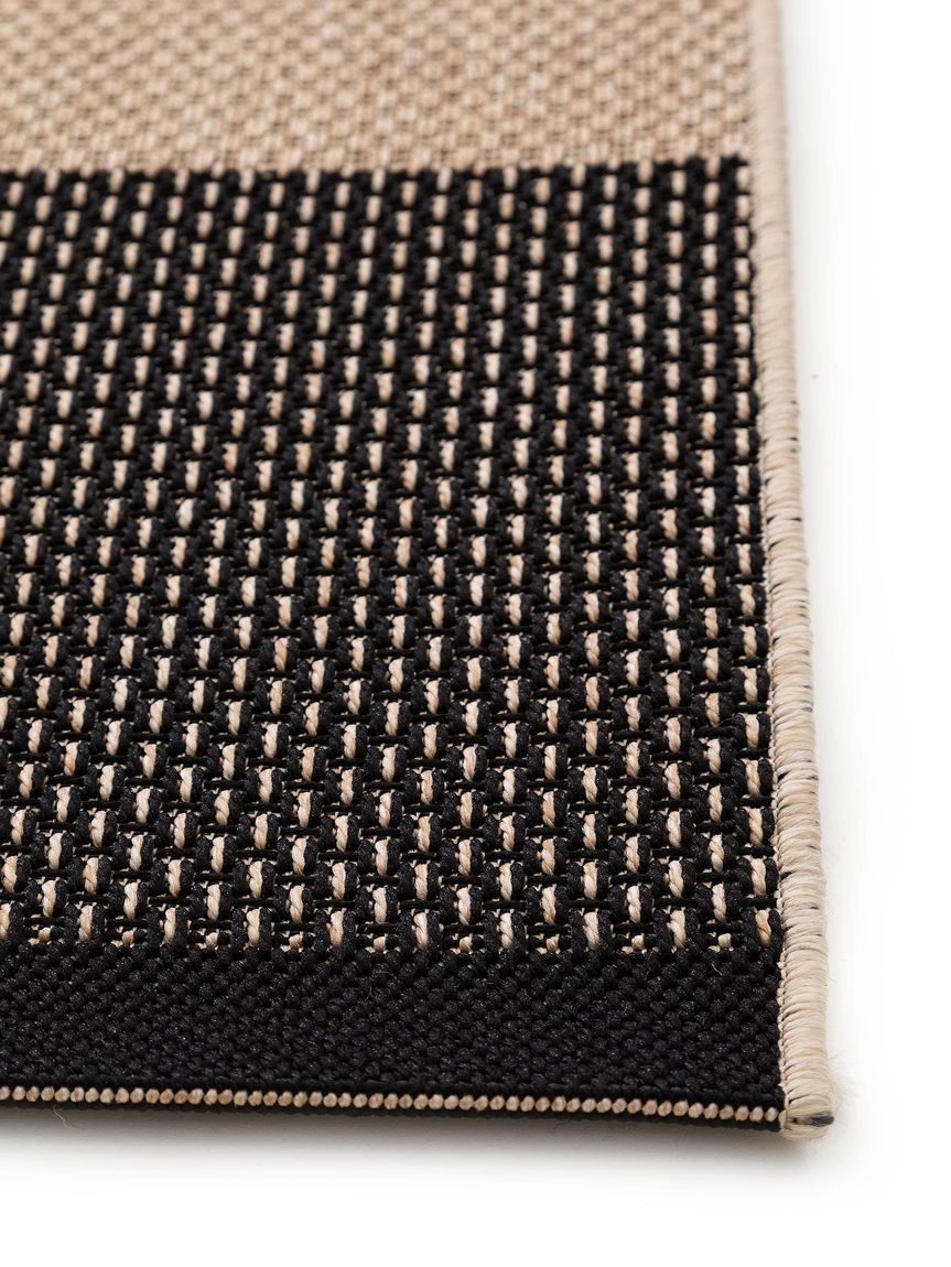 In- & Outdoor Teppich Naoto Beige / Schwarz