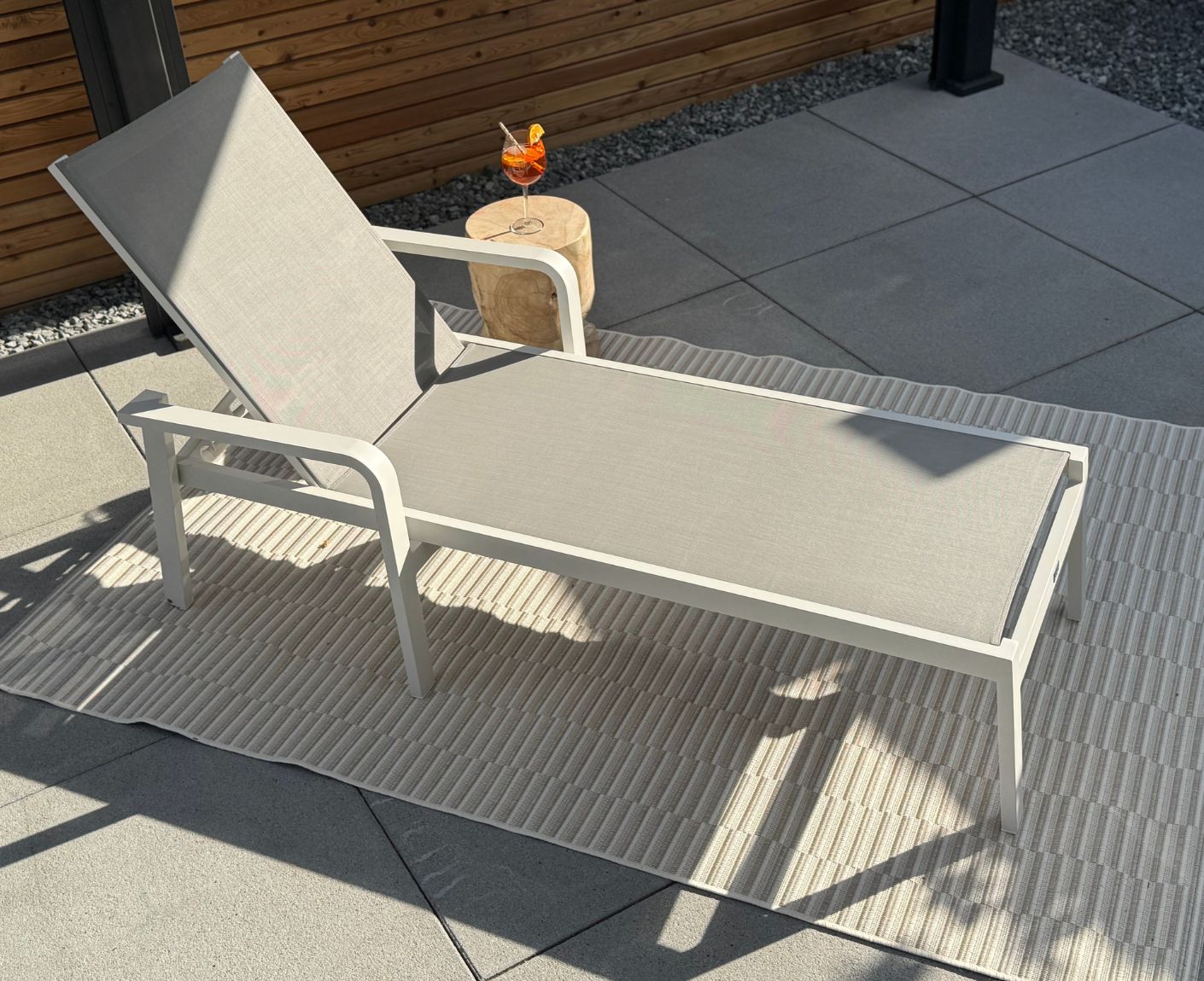 Sonnenliege Cleveland Weiß