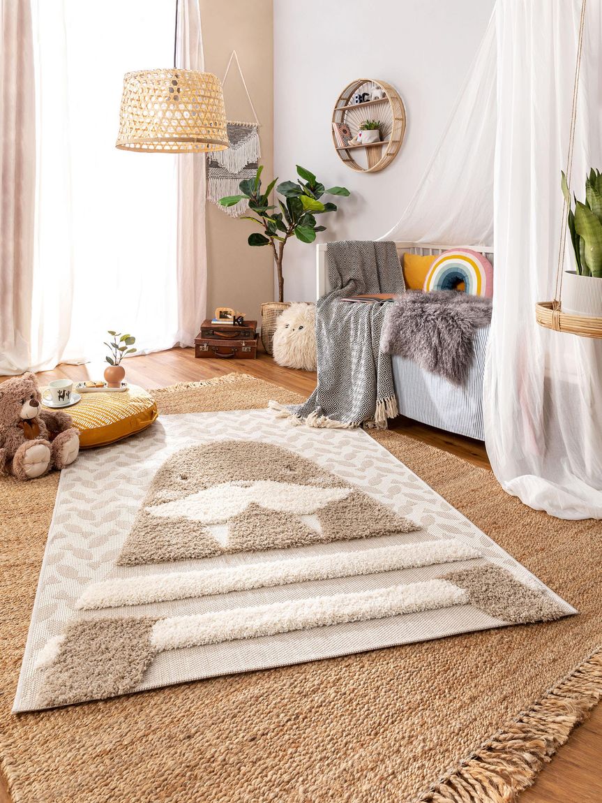 Kinderteppich Carlo Creame / Taupe