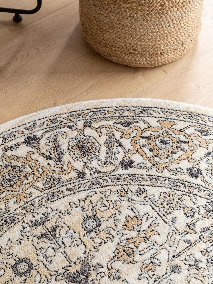 Teppich Sinan Ø 160 cm rund Creame