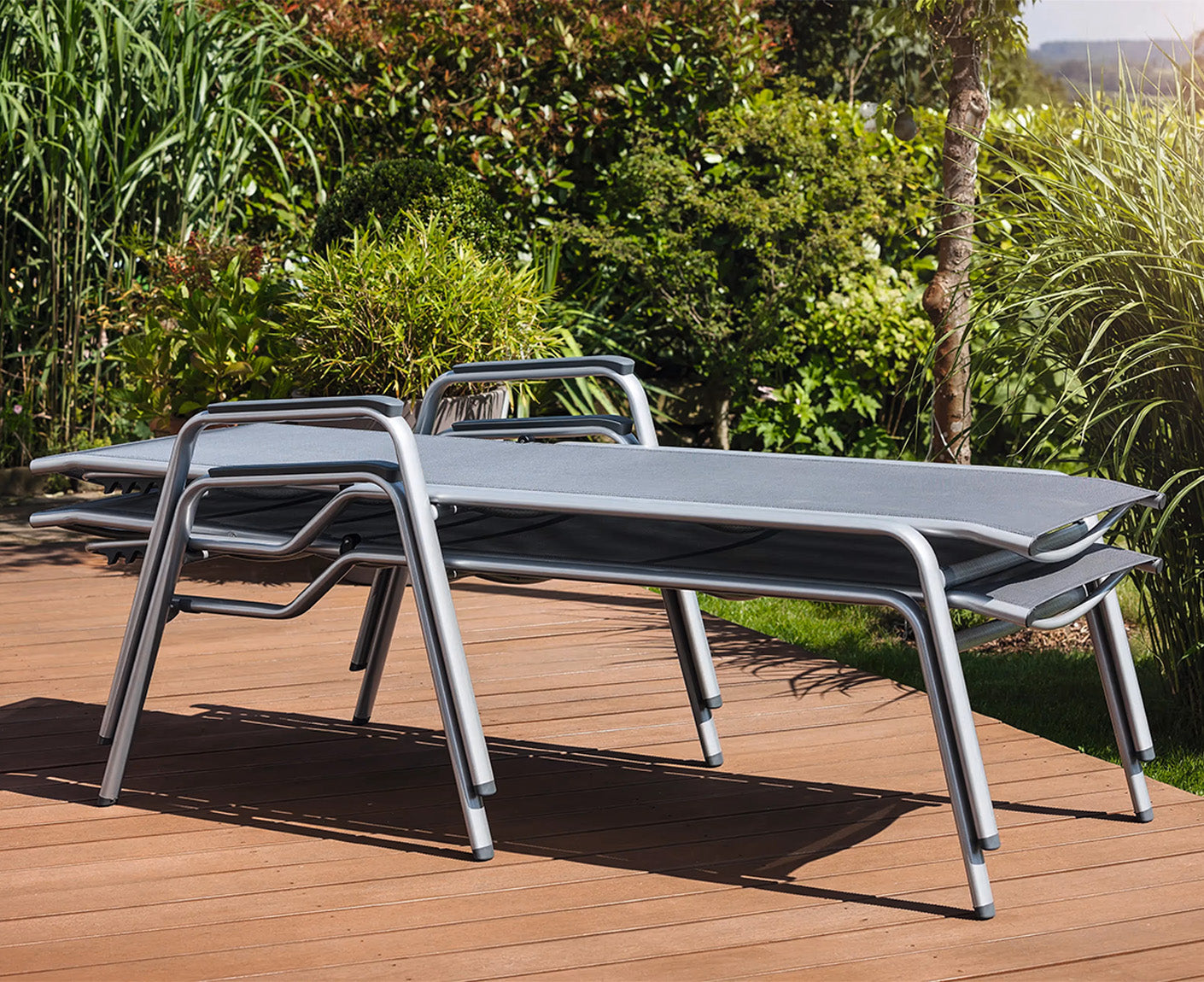 Kettler Cirrus Silver-Line Stapelliege