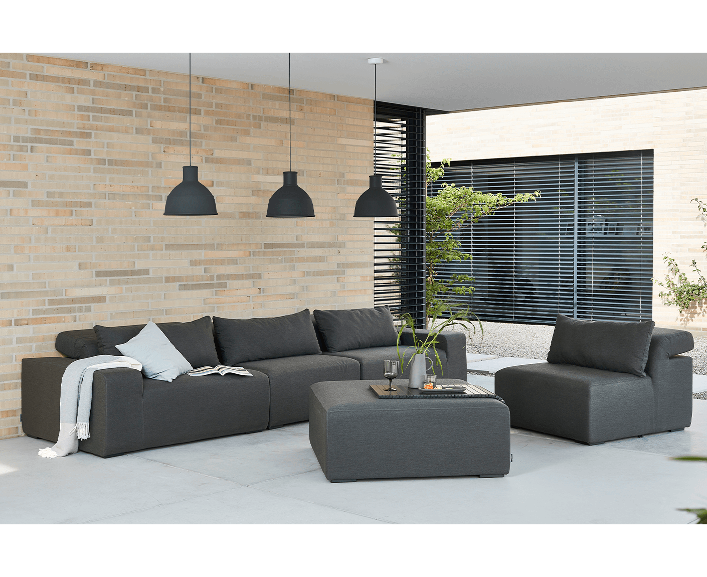 Kettler Royal Gartenlounge Kombination Sunbrella / Anthrazit