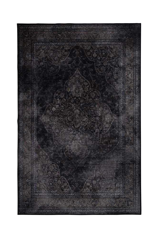 Rugged Teppich mittel 170 x 240 cm (BxT) Schwarz