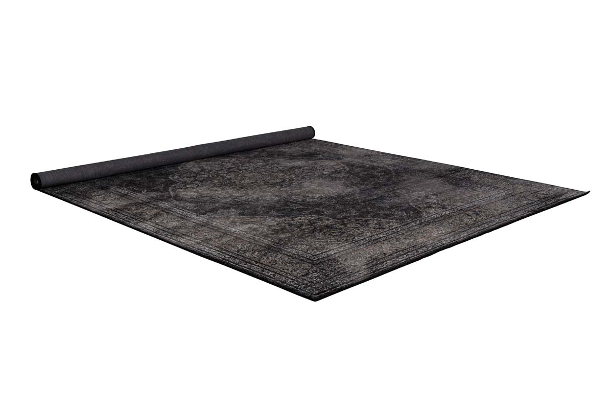 Rugged Teppich mittel 170 x 240 cm (BxT) Schwarz