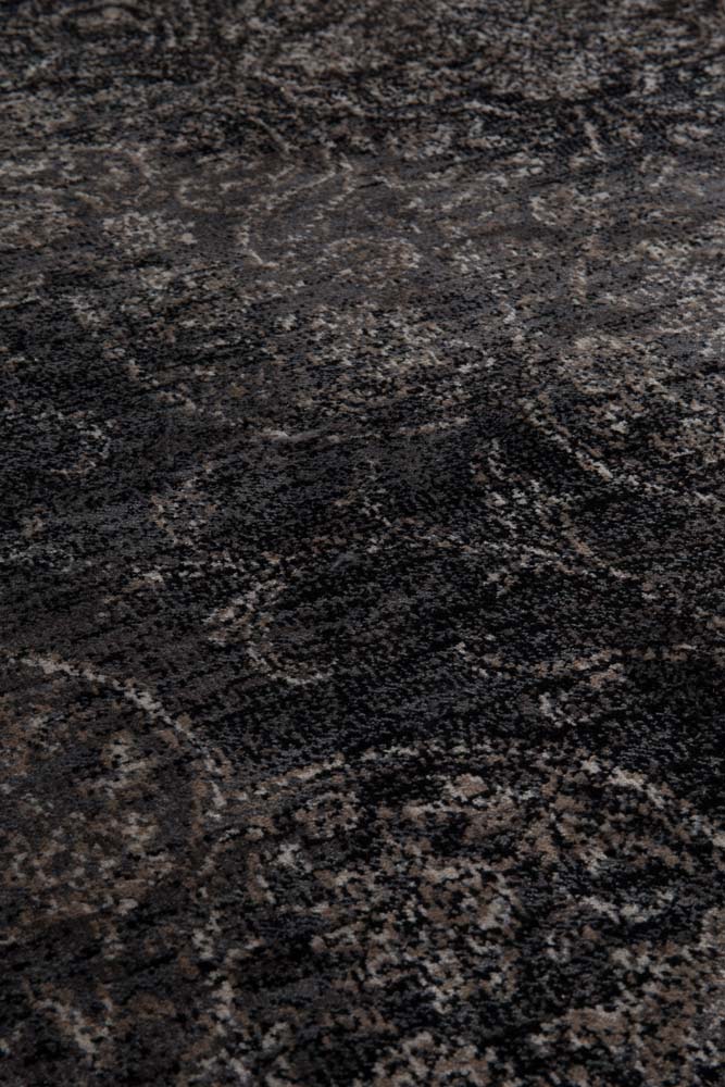 Rugged Teppich mittel 170 x 240 cm (BxT) Schwarz