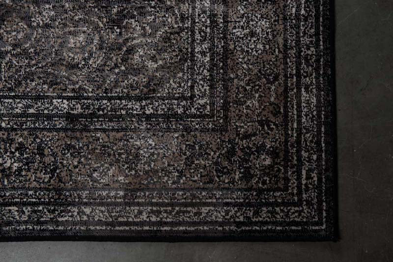 Rugged Teppich mittel 170 x 240 cm (BxT) Schwarz