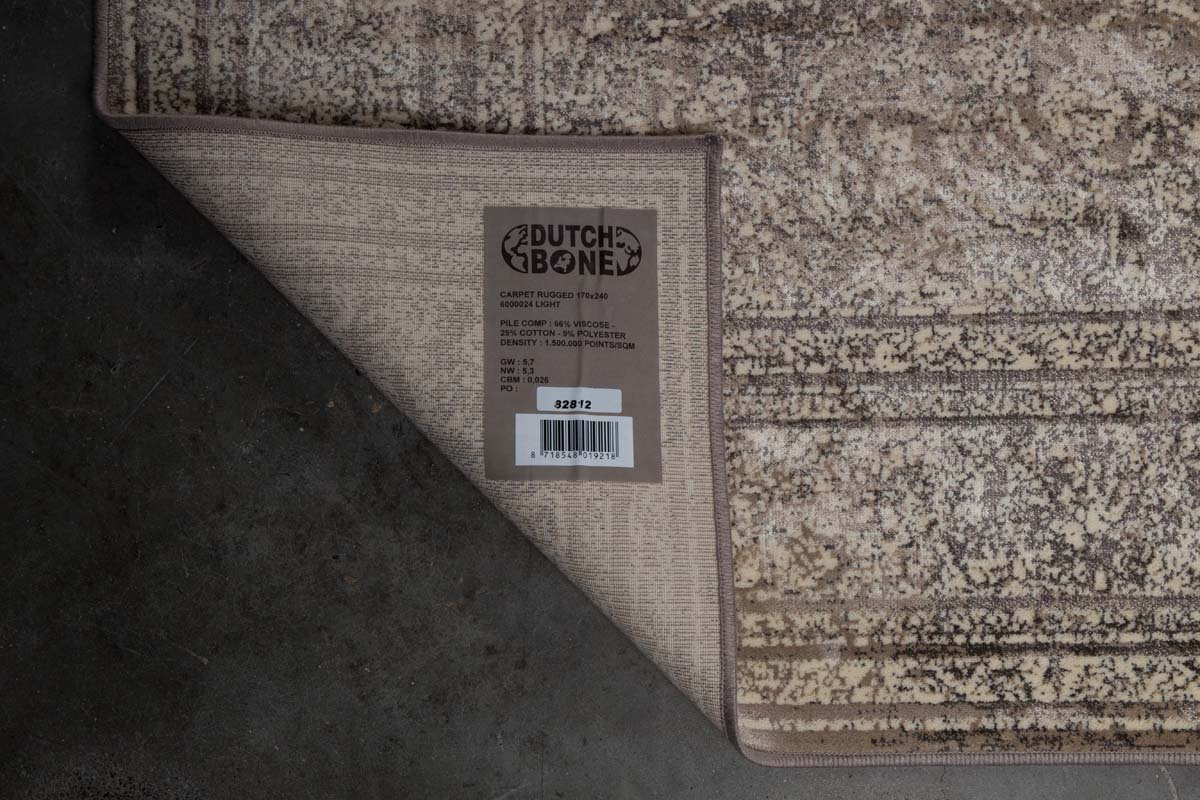Rugged Teppich groß 200 x 300 cm (BxT) Weiß