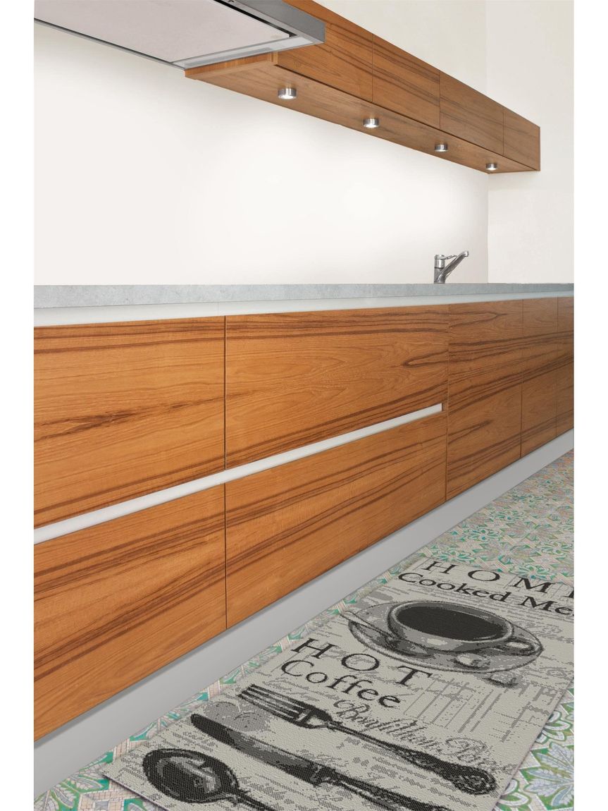 Küchenläufer Kitchen 80x200 cm Grau