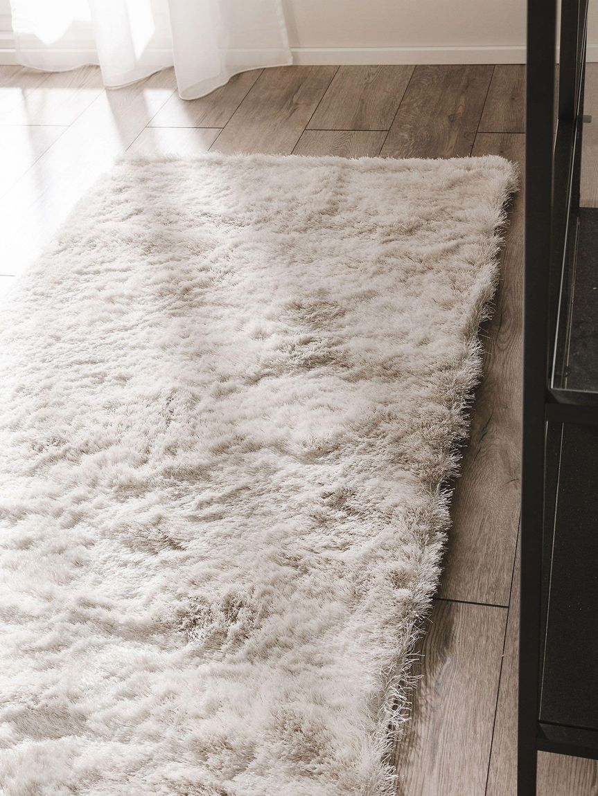 Hochflorteppich Läufer Whisper 80x300 cm Beige