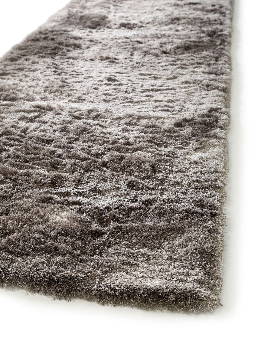 Hochflorteppich Läufer Whisper 80x300 cm Grau