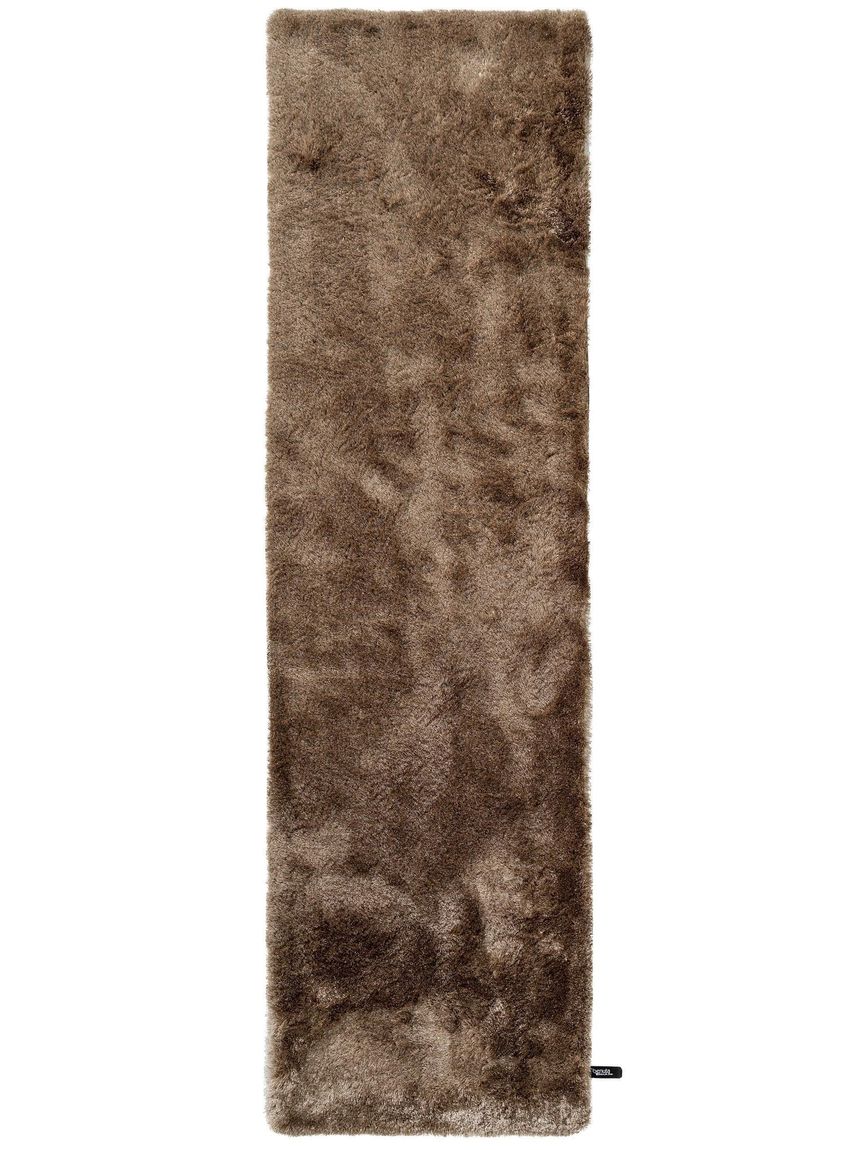 Hochflorteppich Läufer Whisper 80x300 cm Hellbraun