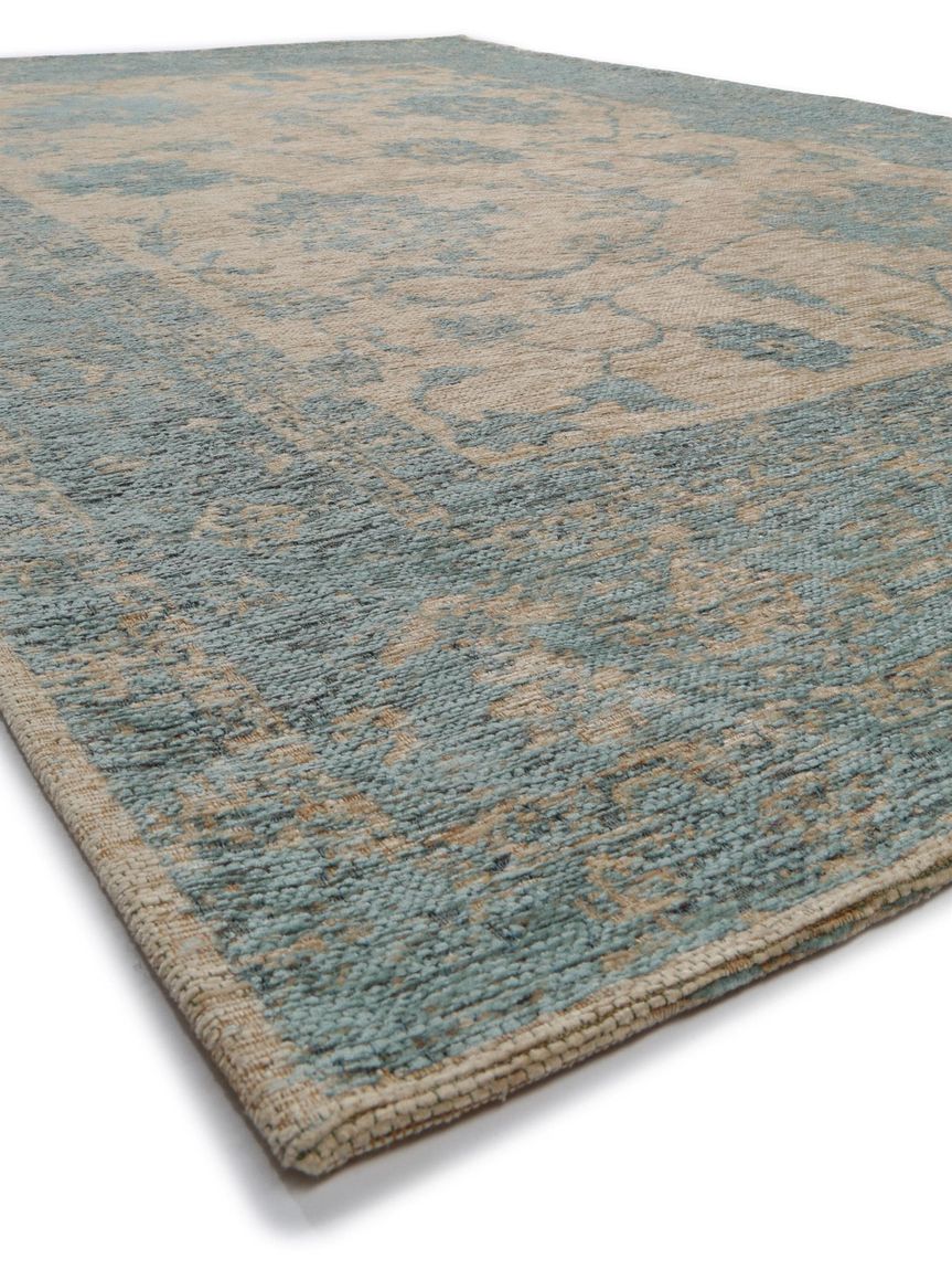 Flachgewebeteppich Frencie Blau