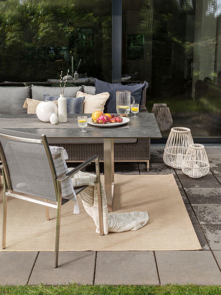 In- & Outdoor Teppich Metro Beige