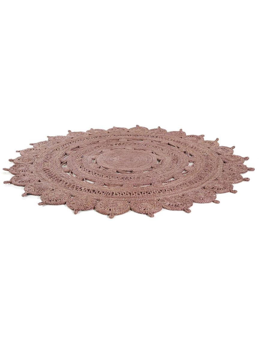 Juteteppich Samsara Ø 150 cm rund Violett