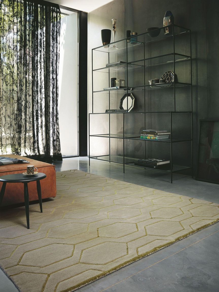Wollteppich Arris 170x240 cm Grau