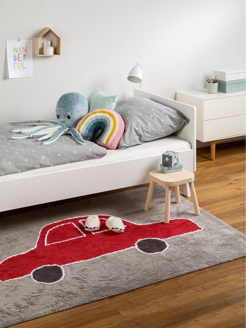 Waschbarer Kinderteppich Bambini 120x160 cm Rot