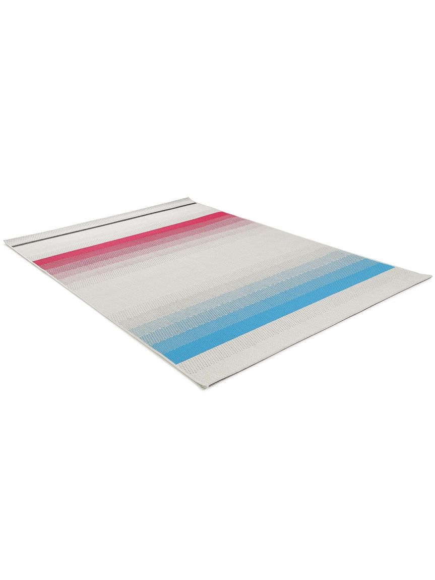 In- & Outdoor Teppich Capri Blau / Rosa